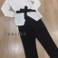 เสื้อผ้าเกาหลี พร้อมส่ง เสื้อกับกางเกงสีดำ