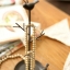 Pre-Order ที่แขวนเครื่องประดับ เหล็กดัดลายนก Zakka มีสีดำ กับครีม