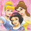 แนวภาพการ์ตูน Disney Princess เจ้าหญิงดิสนีย์ เป็นภาพบล็อค 4 กระดาษแนพกิ้นสำหรับทำงาน เดคูพาจ Decoupage Paper Napkins ขนาด 33X33cm