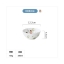 Pre-Order ชามข้าว ถ้วยแกง China Bone ลายดอกไม้ มี 5 สี