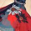 พร้อมส่ง Long Dress ผ้าชีฟองปริ้นลายดอกทานตะวันและดอกชบา
