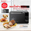 SHARP ไมโครเวฟ ดิจิตอล (25 ลิตร) รุ่น R-752PBK เตาอบไมโครเวฟพร้อมระบบย่าง 1,000W+เวฟ 900W CS Home