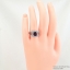 SKJewelryfactory แหวนเงินแท้ 92.5% ฝังพลอยแอมิทิสต์แท้ ดีไซน์เก๋ๆ วงนี้ใส่นิ้วกลางสวย ER01035-AMT