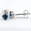 SKJewelryFactory ต่างหูพลอยลอนดอนบลูโทปาซแท้ สีฟ้าเข้ม EER00253-LBT