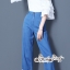 เสื้อผ้าแฟชั่นเกาหลี พร้อมส่ง เสื้อ อัดจีบทวิตเเบ่งเป็นLayer ชั้นๆ