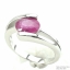 SKJewelryfactory แหวนเงินแท้ ฝังพลอยทับทิมแท้ สไตล์เรียบง่าย สวมใส่ได้ทุกโอากาสER01466-RBY
