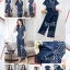 เสื้อผ้าแฟชั่น พร้อมส่ง เสื้อพิมพ์ลายทูโทน