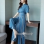 เสื้อผ้าเกาหลี พร้อมส่ง เสื้อคอกลม กับ กางเกงเอวสูง