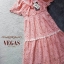 เดรสเกาหลี พร้อมส่ง Dress ลูกไม้หนา