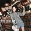 เสื้อผ้าเกาหลี พร้อมส่ง เสื้อลายสก็อต กับ กางเกง