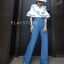 เสื้อผ้าเกาหลี พร้อมส่ง ชุดจัมพ์สูทกางเกงขายาว