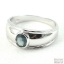 SKJewelryFactory แหวนพลอยเม็ดเดี่ยว พลอยจันทุบรีแท้ แหวนเงินแท้ 92.5% ฝังพลอยเขียวส่องแท้ ER00085-GSA