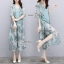 เสื้อผ้าเกาหลี พร้อมส่ง เสื้อคลุมยาว+เสื้อใน+กางเกง