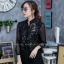 เสื้อเกาหลี พร้อมส่ง เสื้อตัวยาว แขนสามส่วน