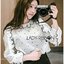 พร้อมส่ง เสื้อลายจุดประดับระบายสไตล์เฟมินีน