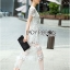 พร้อมส่ง Maxi Dress เดรสยาวผ้าลูกไม้สีขาวตัดต่อผ้าทูลล์