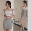 เดรสเกาหลี พร้อมส่ง Bib Skirt เดรสสั้น มาพร้อมสายเอี๊ยม