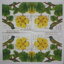 แนวภาพวินเทจ นก กับดอกไม้เหลือง Bird สัตว์ เป็นภาพบล็อค 4 กระดาษแนพกิ้นสำหรับทำงาน เดคูพาจ Decoupage Paper Napkins ขนาด 33X33cm