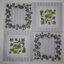 แนวภาพดอกไม้ ช่อดอก Sweet Violet กรอบลายทางม่วง เป็นภาพแนวยาว กระดาษแนพกิ้นสำหรับทำงาน เดคูพาจ Decoupage Paper Napkins ขนาด 33X33cm