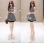 พร้อมส่ง เดรสเกาหลี เดรสแฟชั่นลายจุดสไตล์สมาร์ท