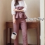 เสื้อผ้าเกาหลี พร้อมส่ง Set กางเกงขา8ส่วน+เสื้อแขนยาว