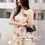 เสื้อผ้าเกาหลี พร้อมส่ง จั๊มสูท ขาสั้นเนื้อผ้าTulle