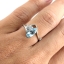 SKJewelryfactory แหวนมาร์คี พลอยรูปเม็ดข้าวสาร พลอยบลูโทปาซแท้ ER02350-BTP