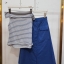 เสื้อผ้าเกาหลี พร้อมส่ง Set เสื้อปาดไหล่+กระโปรงกระดุมหน้า