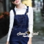 พร้อมส่ง เสื้อเชิ้ต มาพร้อมกับเอี๊ยมยีนส์
