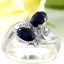 SKJewelryfactory แหวนไพลินแท้ แหวนพลอยคู่ ดีไซด์น่ารัก ER01016-BSA