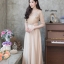 เดรสเกาหลี พร้อมส่ง Maxi แขนสามส่วน