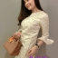 พร้อมส่ง เดรสสุดหรู ตกแต่งคริสตัลทั้งชุด