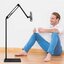 Tablet Floor Stand ขาตั้งโทรศัพท์มือถือ ที่จับมือถือ ที่วางแท็บเล็ตแบบตั้งพื้น พับได้ (กล่องฟ้า)