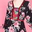 ชุดเดรสเกาหลี พร้อมส่ง Maxi โบฮีเมี่ยน ลายดอก