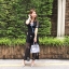 เสื้อผ้าเกาหลี พร้อมส่ง จั้มสูท งานปักอย่างดีทั้งชุด