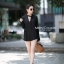 เสื้อเกาหลี พร้อมส่ง เสื้อเชิ้ต คอจีนแขนยาว