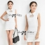 พร้อมส่ง Mini Dress มินิเดรสสีขาวดำ แบรนด์ Victoria Secret