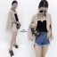 เสื้อผ้าเกาหลี พร้อมส่ง สูทแขนผ่า เนื้อผ้าอย่างดี
