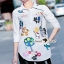 พร้อมส่ง เสื้อเชิ้ตงานปักประดับเป็นลาย DG