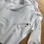 พร้อมส่ง เซ็ตเสื้อเชิตสีขาวปักลายและกางเกงลายทาง