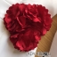 พร้อมส่ง เพลย์สูทสีขาวแขนพองตกแต่งดอกไม้สีแดง