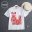 เสื้อเกาหลี พร้อมส่ง เสื้อยืด สกรีน LV ป้ายSupreme