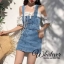 พร้อมส่ง เอี้ยมกระโปรงยีนส์