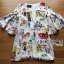 พร้อมส่ง เดรสพิมพ์ลายแขนบานสุดเก๋
