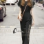 พร้อมส่ง จั้มสูทแขนระบาย กลางอกผ่าเป็นตัว V