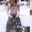 เสื้อผ้าเกาหลี พร้อมส่ง เสื้อทรงแขนสั้นคอv กับ กระโปรง