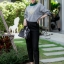 เสื้อเกาหลี พร้อมส่ง เสื้อสกอต คอปีนปักลายเสือ