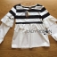 พร้อมส่ง เสื้อผ้าโพลีเอสเตอร์ลายทางสีขาว-ดำ