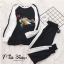 เสื้อผ้าเกาหลี พร้อมส่ง เสื้อแขนยาวกับกางเกงขายาว