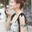 พร้อมส่ง เซ็ตเสื้อคร็อปและกางเกงผ้าลูกไม้สีเทาสไตล์ Janesuda